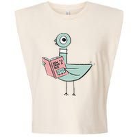 Driven To Read Pigeon Library Reading Books Garment-Dyed Women's Muscle Tee