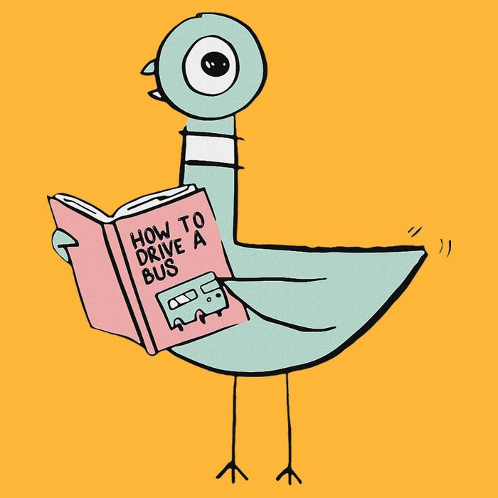 Driven To Read Pigeon Library Reading Books Pom Pom 12in Knit Beanie