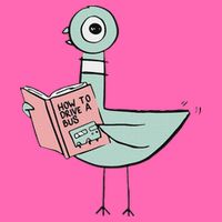 Driven To Read Pigeon Library Reading Books Stripe Pom Pom Beanie