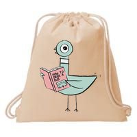 Driven To Read Pigeon Library Reading Books Drawstring Bag