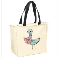 Driven To Read Pigeon Library Reading Books Zip Tote Bag