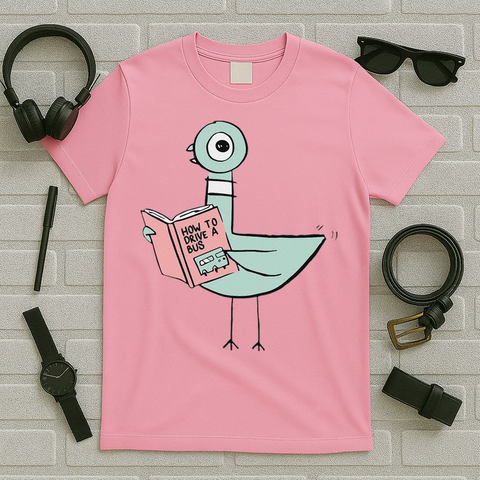 Driven To Read Pigeon Library Reading Books T-Shirt