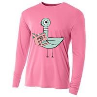 Driven To Read Pigeon Library Reading Books Cooling Performance Long Sleeve Crew