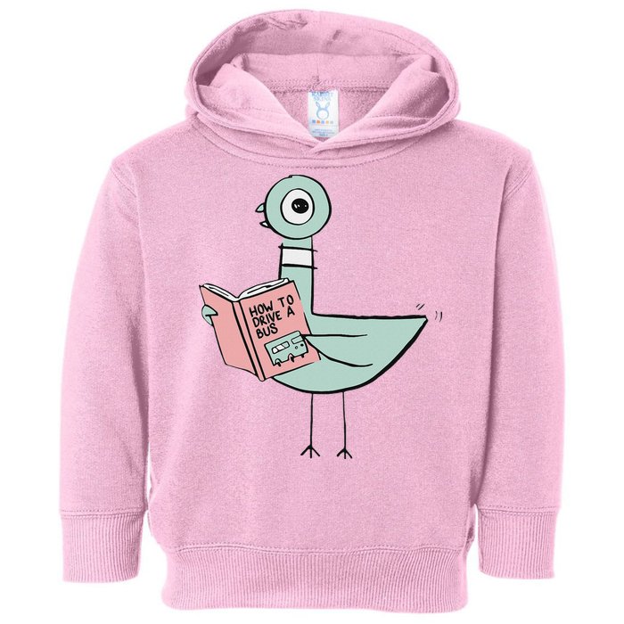 Driven To Read Pigeon Library Reading Books Toddler Hoodie