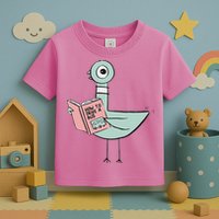 Driven To Read Pigeon Library Reading Books Toddler T-Shirt