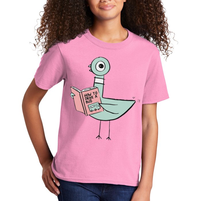 Driven To Read Pigeon Library Reading Books Kids T-Shirt