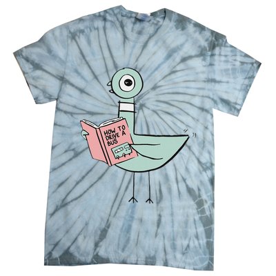 Driven To Read Pigeon Library Reading Books Tie-Dye T-Shirt