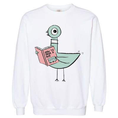 Driven To Read Pigeon Library Reading Books Garment-Dyed Sweatshirt