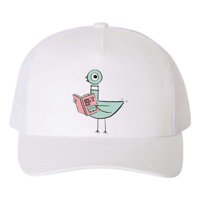 Driven To Read Pigeon Library Reading Books Yupoong Adult 5-Panel Trucker Hat