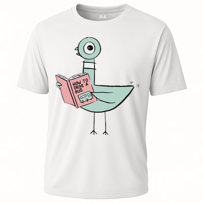 Driven To Read Pigeon Library Reading Books Cooling Performance Crew T-Shirt
