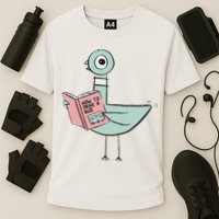 Driven To Read Pigeon Library Reading Books Performance Shirt
