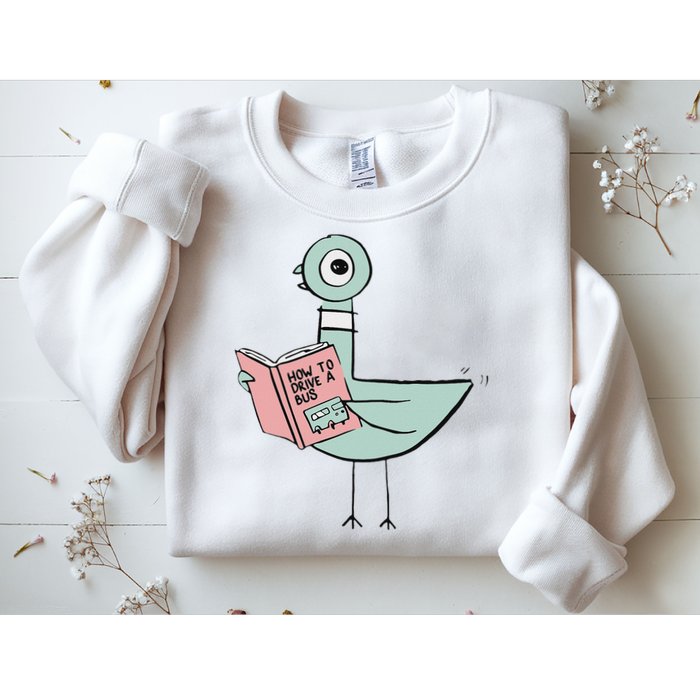 Driven To Read Pigeon Library Reading Books Sweatshirt