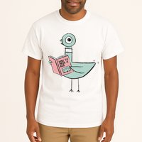 Driven To Read Pigeon Library Reading Books Tall T-Shirt