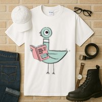 Driven To Read Pigeon Library Reading Books Tall T-Shirt