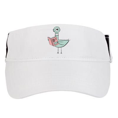 Driven To Read Pigeon Library Reading Books Adult Drive Performance Visor