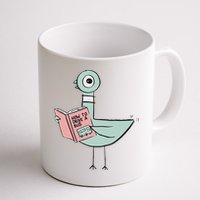 Driven To Read Pigeon Library Reading Books Coffee Mug