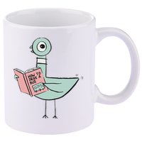 Driven To Read Pigeon Library Reading Books 11oz C Handle Ceramic Mug