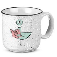 Driven To Read Pigeon Library Reading Books 15oz Campfire Ceramic Mug