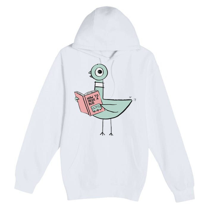 Driven To Read Pigeon Library Reading Books Premium Pullover Hoodie