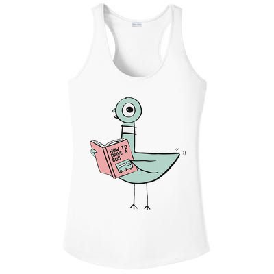 Driven To Read Pigeon Library Reading Books Ladies PosiCharge Competitor Racerback Tank