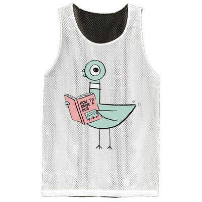 Driven To Read Pigeon Library Reading Books Mesh Reversible Basketball Jersey Tank