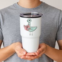 Driven To Read Pigeon Library Reading Books Tumbler