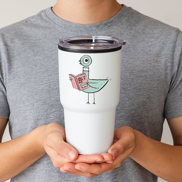 Driven To Read Pigeon Library Reading Books Tumbler