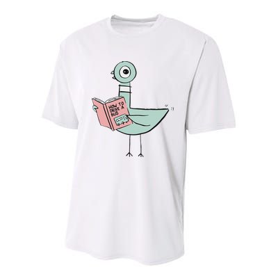 Driven To Read Pigeon Library Reading Books Youth Performance Sprint T-Shirt