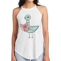 Driven To Read Pigeon Library Reading Books Women's Perfect Tri Rocker Tank
