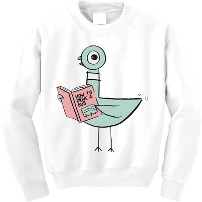 Driven To Read Pigeon Library Reading Books Kids Sweatshirt