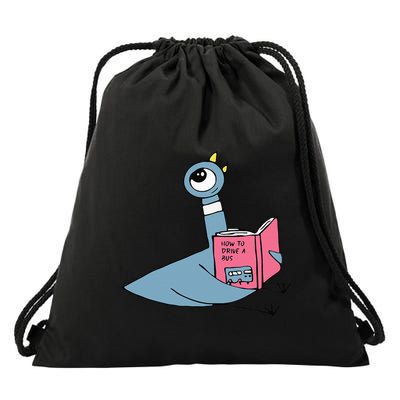 Driven To Read Pigeon Library Reading Books Reader Drawstring Bag
