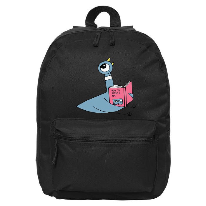 Driven To Read Pigeon Library Reading Books Reader 16 in Basic Backpack