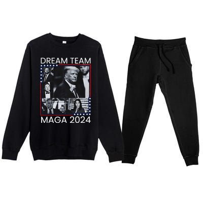 Dream Team Republican Trump Vance 2024 Premium Crewneck Sweatsuit Set