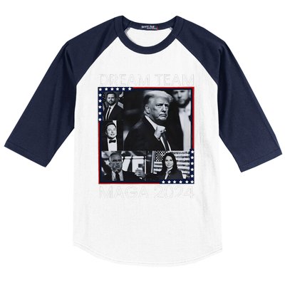 Dream Team Republican Trump Vance 2024 Baseball Sleeve Shirt