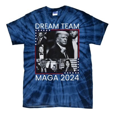 Dream Team Republican Trump Vance 2024 Tie-Dye T-Shirt