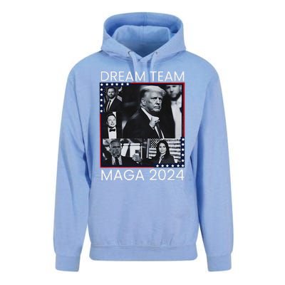 Dream Team Republican Trump Vance 2024 Unisex Surf Hoodie