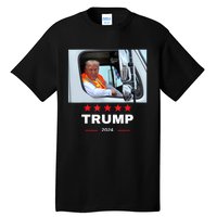 Donald Trump Rides In Garbage Truck Tall T-Shirt