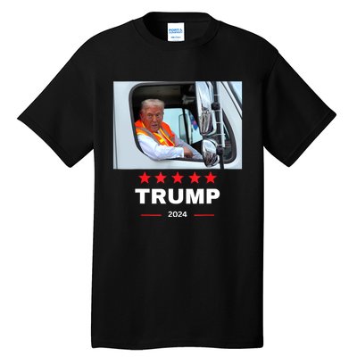 Donald Trump Rides In Garbage Truck Tall T-Shirt