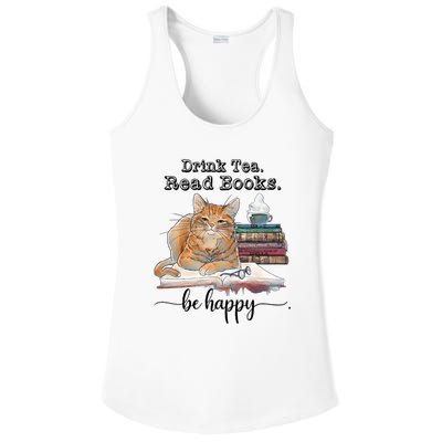 Drink Tea Read Books Ladies PosiCharge Competitor Racerback Tank