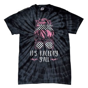 Dirt Track Racing Race ItS Race Day YAll Car Racing Tie-Dye T-Shirt