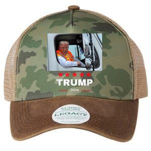 Donald Trump Rides In Garbage Truck Legacy Tie Dye Trucker Hat