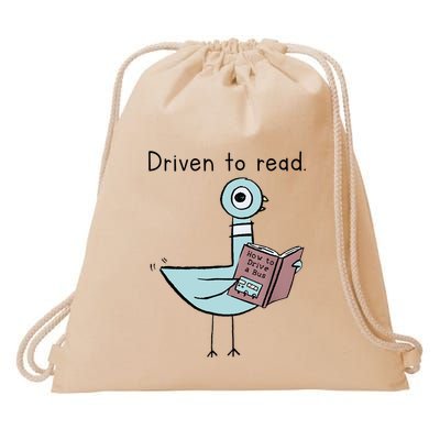 Driven To Read How To Drive A Bus Book Reader Drawstring Bag