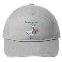 Driven To Read How To Drive A Bus Book Reader 7-Panel Snapback Hat