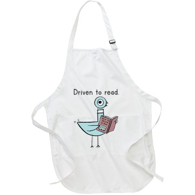 Driven To Read How To Drive A Bus Book Reader Full-Length Apron With Pockets