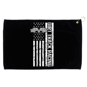 Dirt Track Racing Usa Flag American Motocross Stock Car Race Grommeted Golf Towel