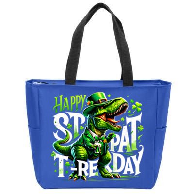 Dinosaur T Rex Happy St Pat Trex Day Happy St PatrickS Day Gift Zip Tote Bag