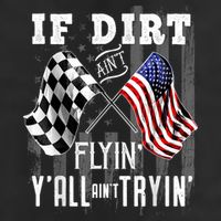 Dirt Track Racing Motocross Stock Car Racing Funny Gift 7 Panel Mesh Trucker Snapback Hat
