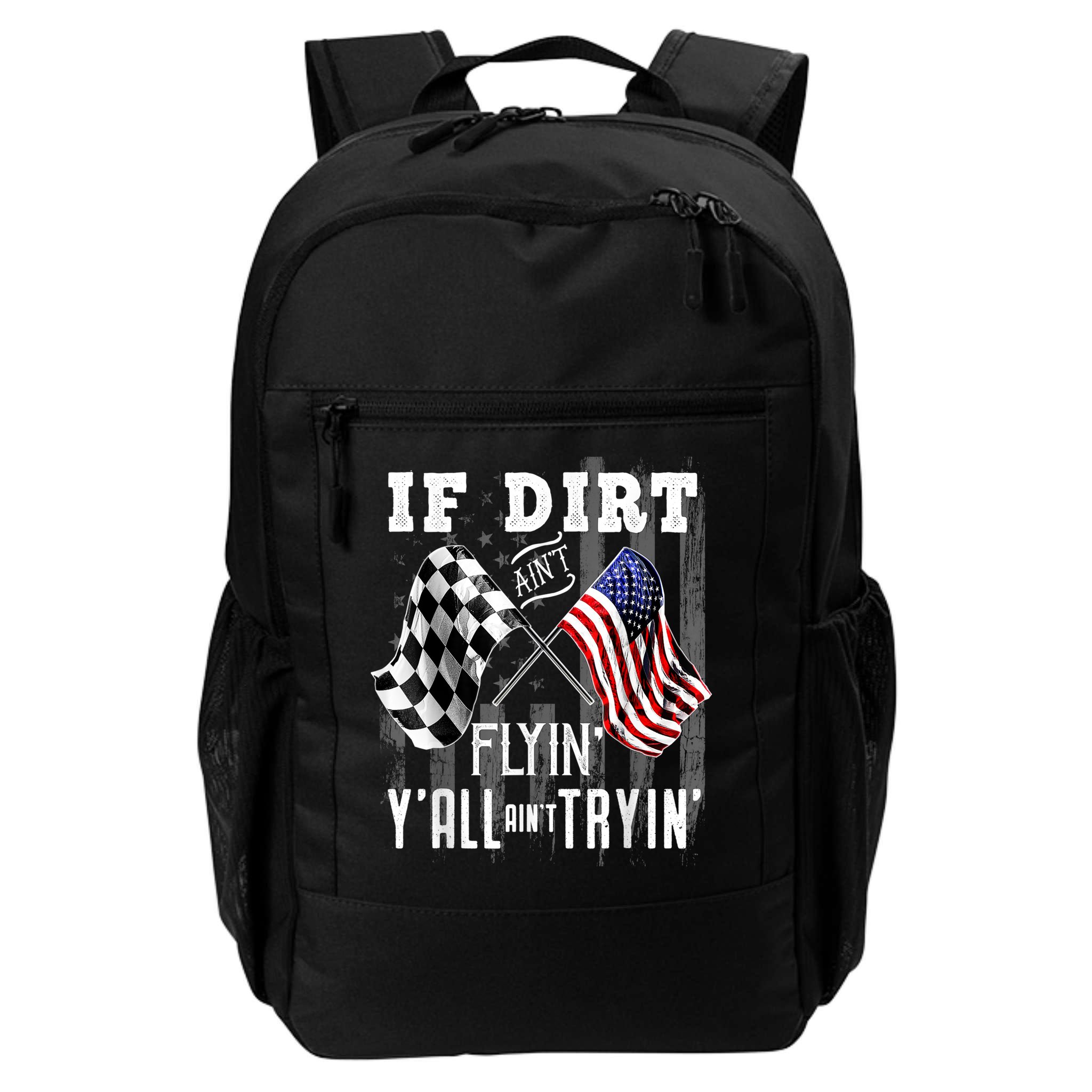 Dirt Track Racing Motocross Stock Car Racing Funny Gift Backpack