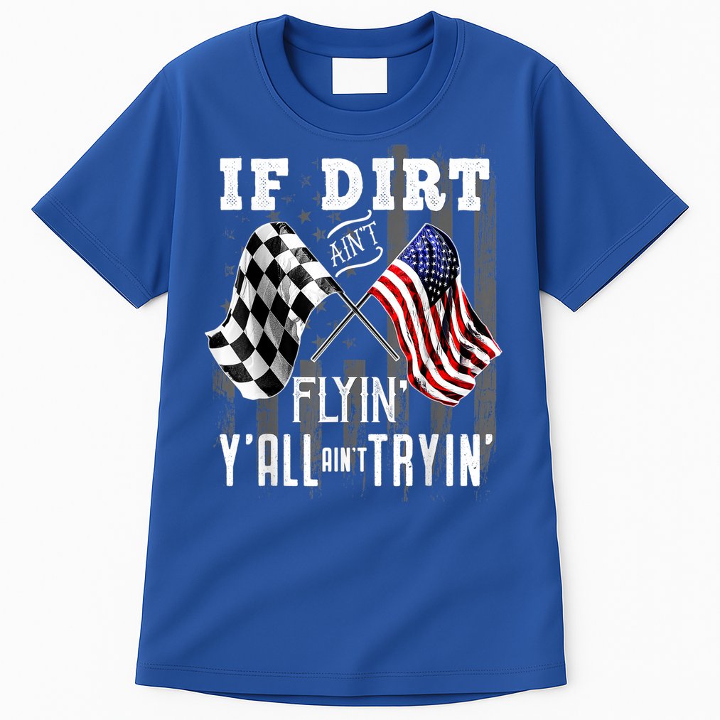 Dirt Track Racing Motocross Stock Car Racing Funny Gift Tall T-Shirt