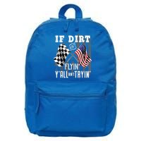 Dirt Track Racing Motocross Stock Car Racing Funny Gift 16 in Basic Backpack